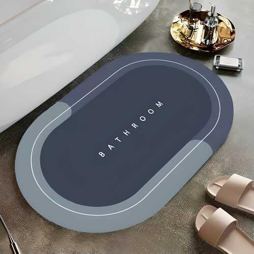 Quick Dry Super Absorbent Bathroom Mat – Anti-Slip Bath Rug